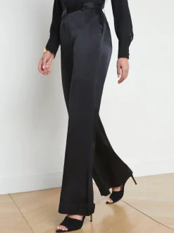 Pilar Silk Wide-Leg Pant