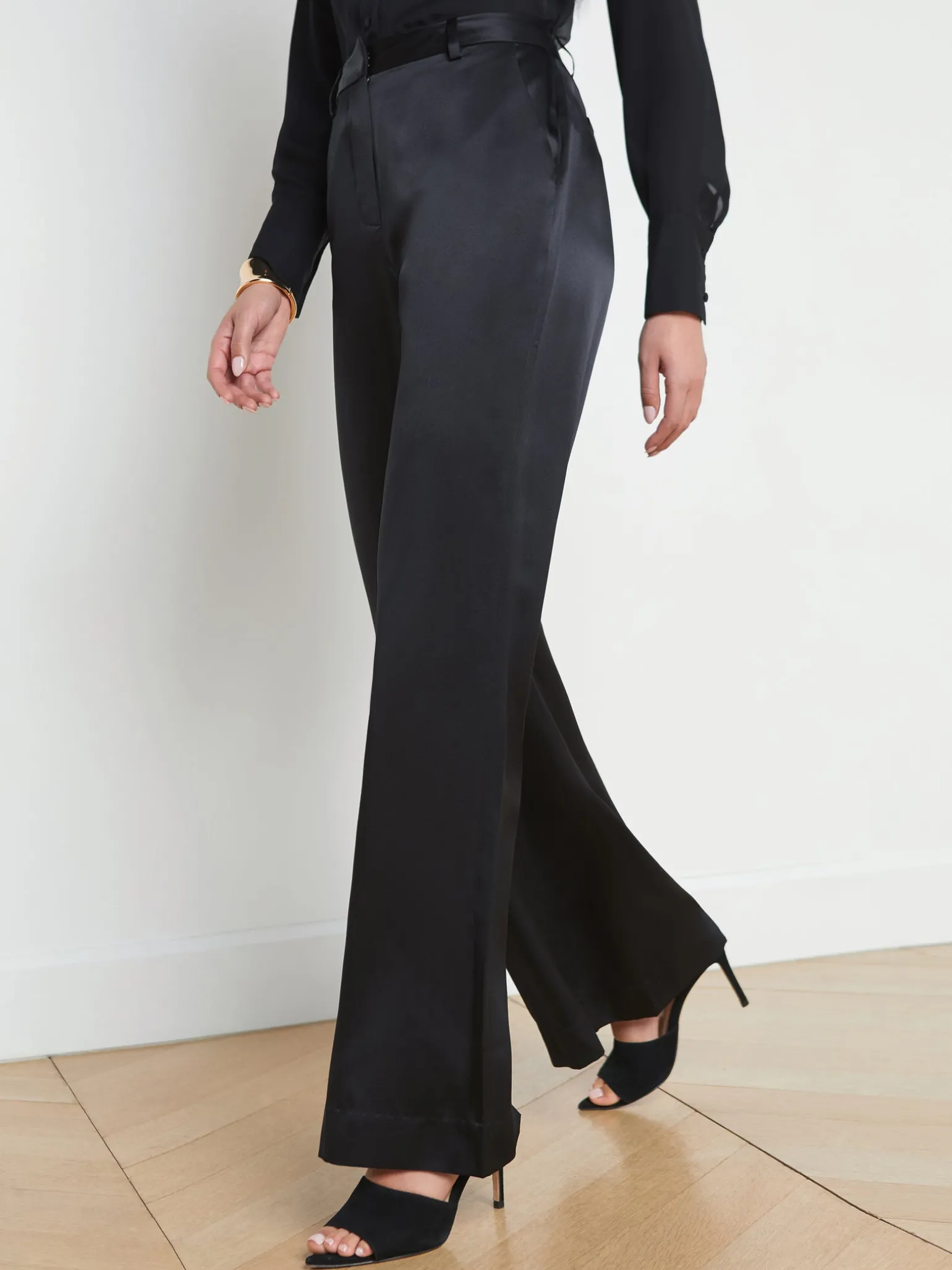 Pilar Silk Wide-Leg Pant