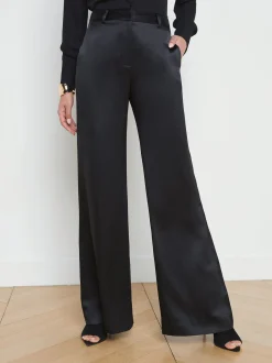 Pilar Silk Wide-Leg Pant
