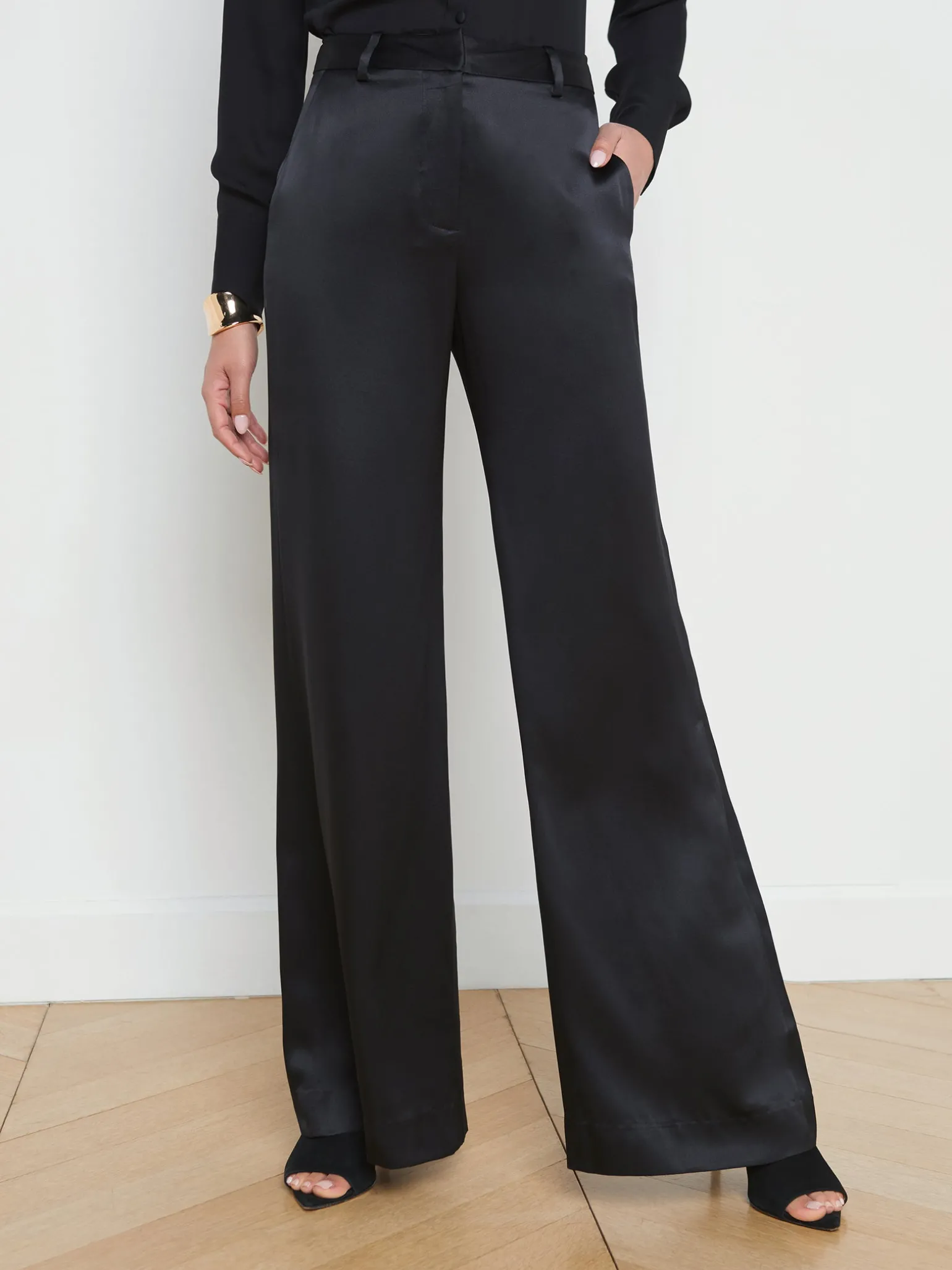 Pilar Silk Wide-Leg Pant