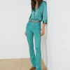 Ruth Coated Straight-Leg Jean