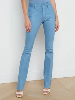 Ruth Coated Straight-Leg Jean