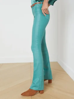 Ruth Coated Straight-Leg Jean