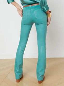 Ruth Coated Straight-Leg Jean