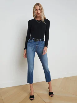 Sada Slim-Leg Cropped Jean
