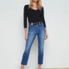 Sada Slim-Leg Cropped Jean