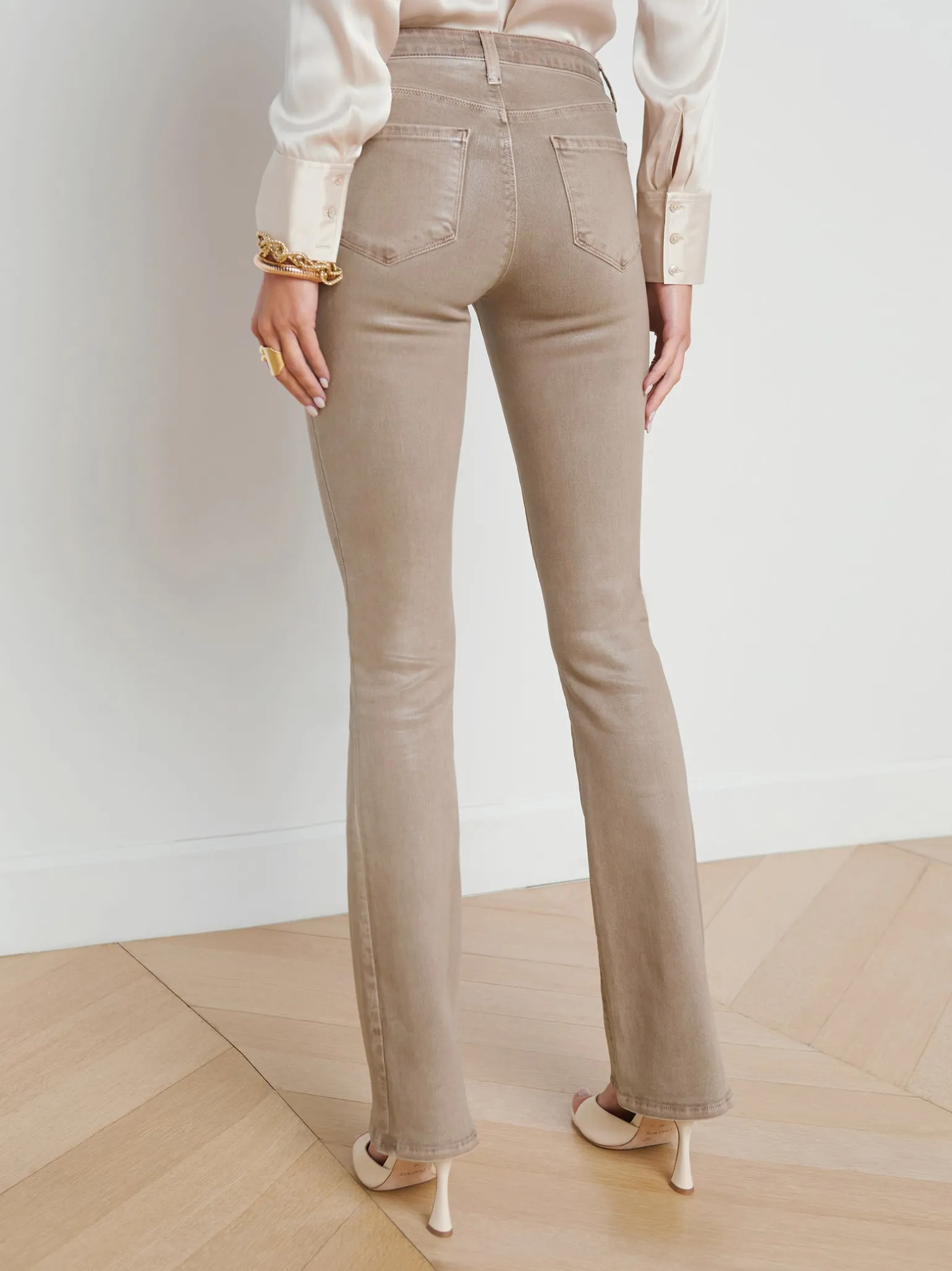 Selma Coated Bootcut Jean