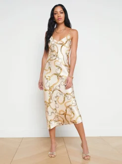 Seridie Silk Slip Dress