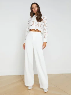 Seychelle Lace Cropped Blouse