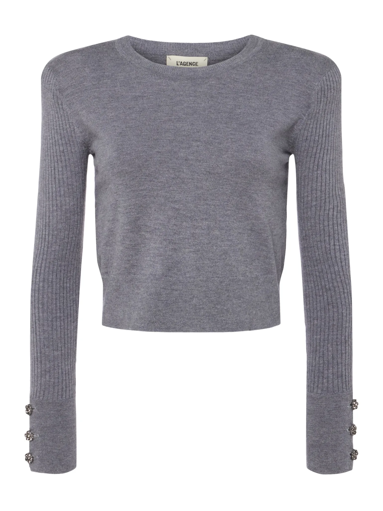Sky Cuff Detail Crewneck
