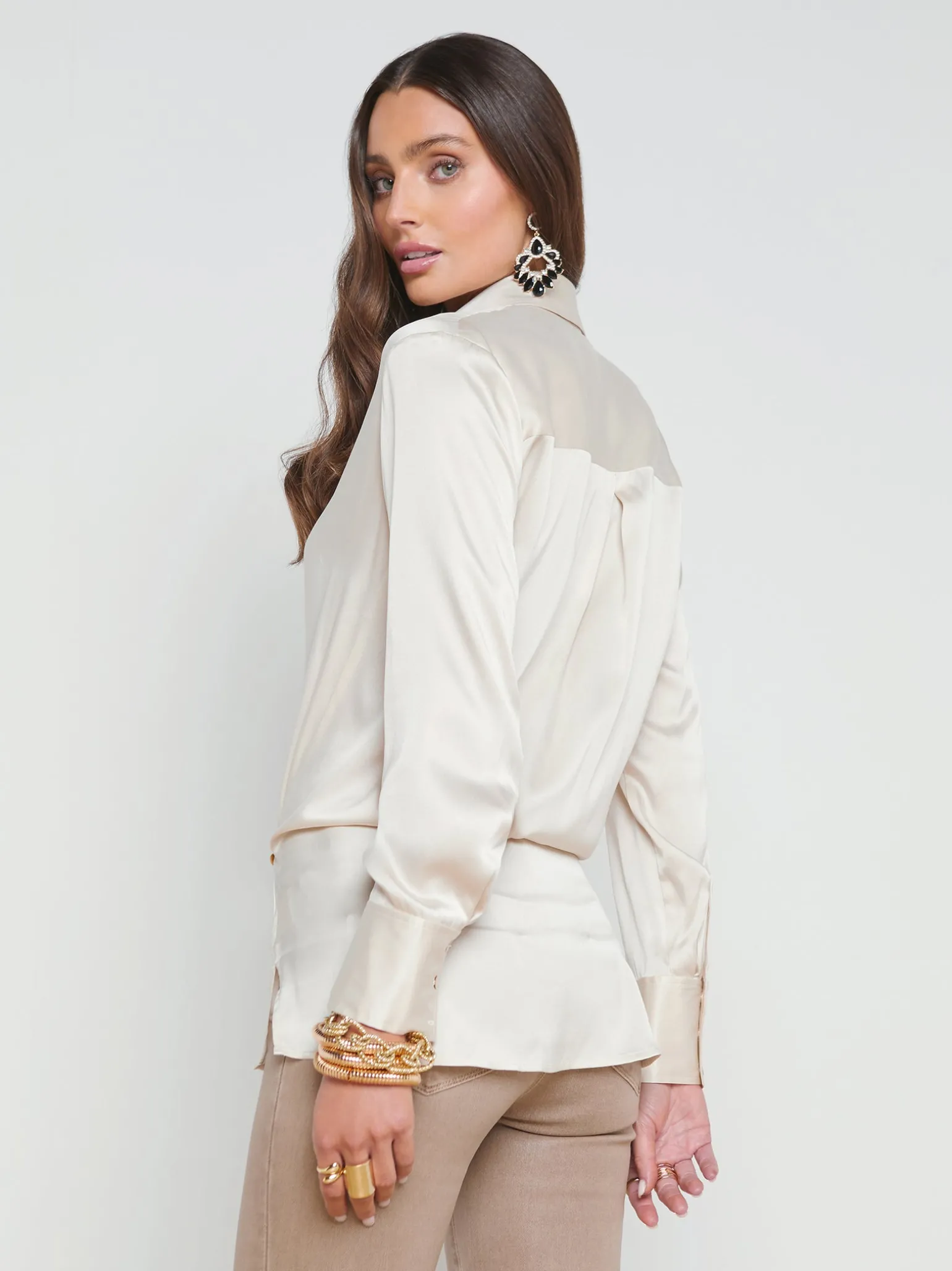 Sora Silk Wrap Blouse