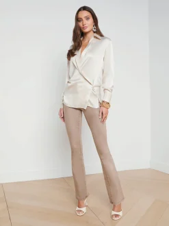 Sora Silk Wrap Blouse