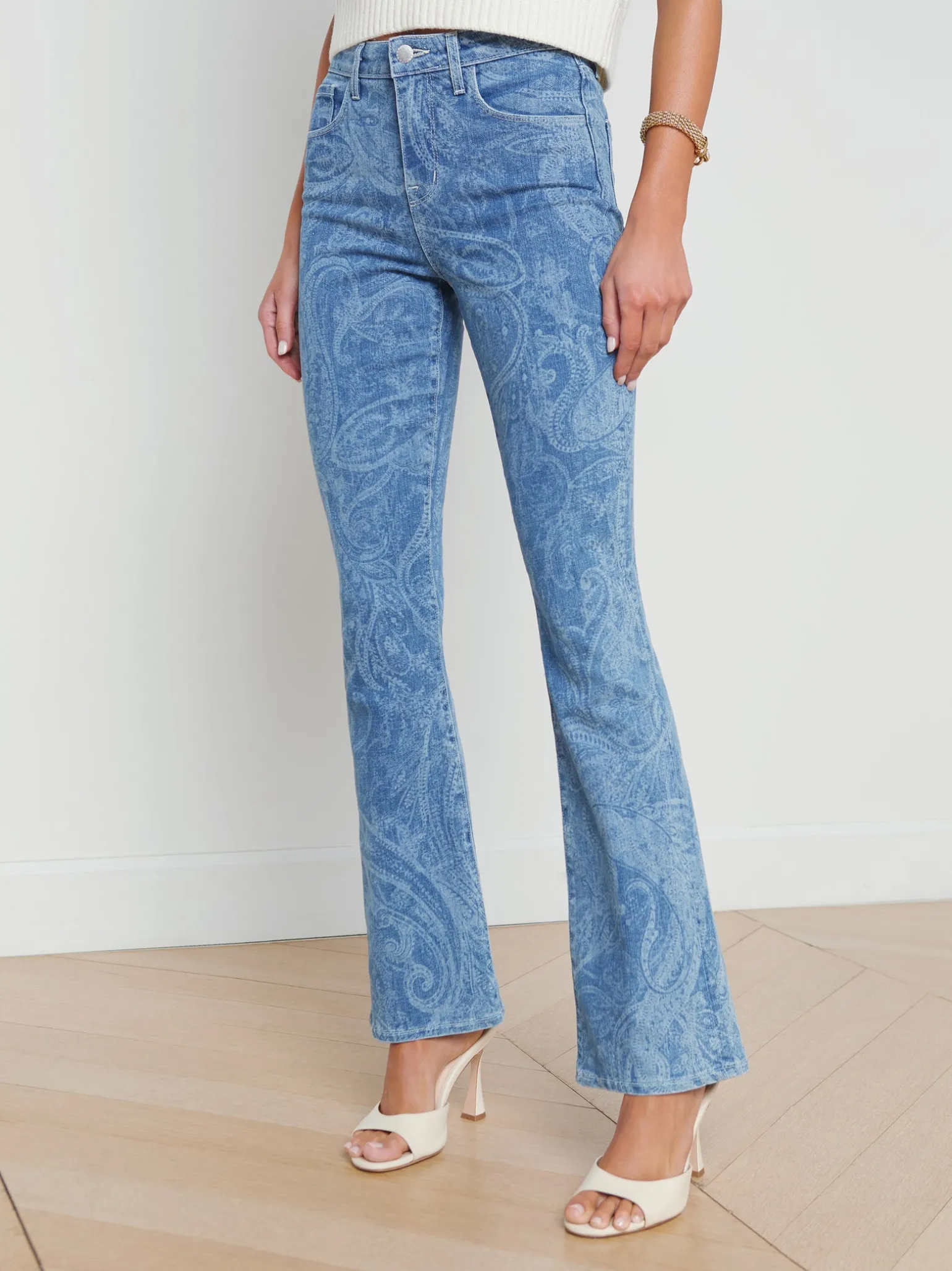 Stassi Printed Bootcut Jean