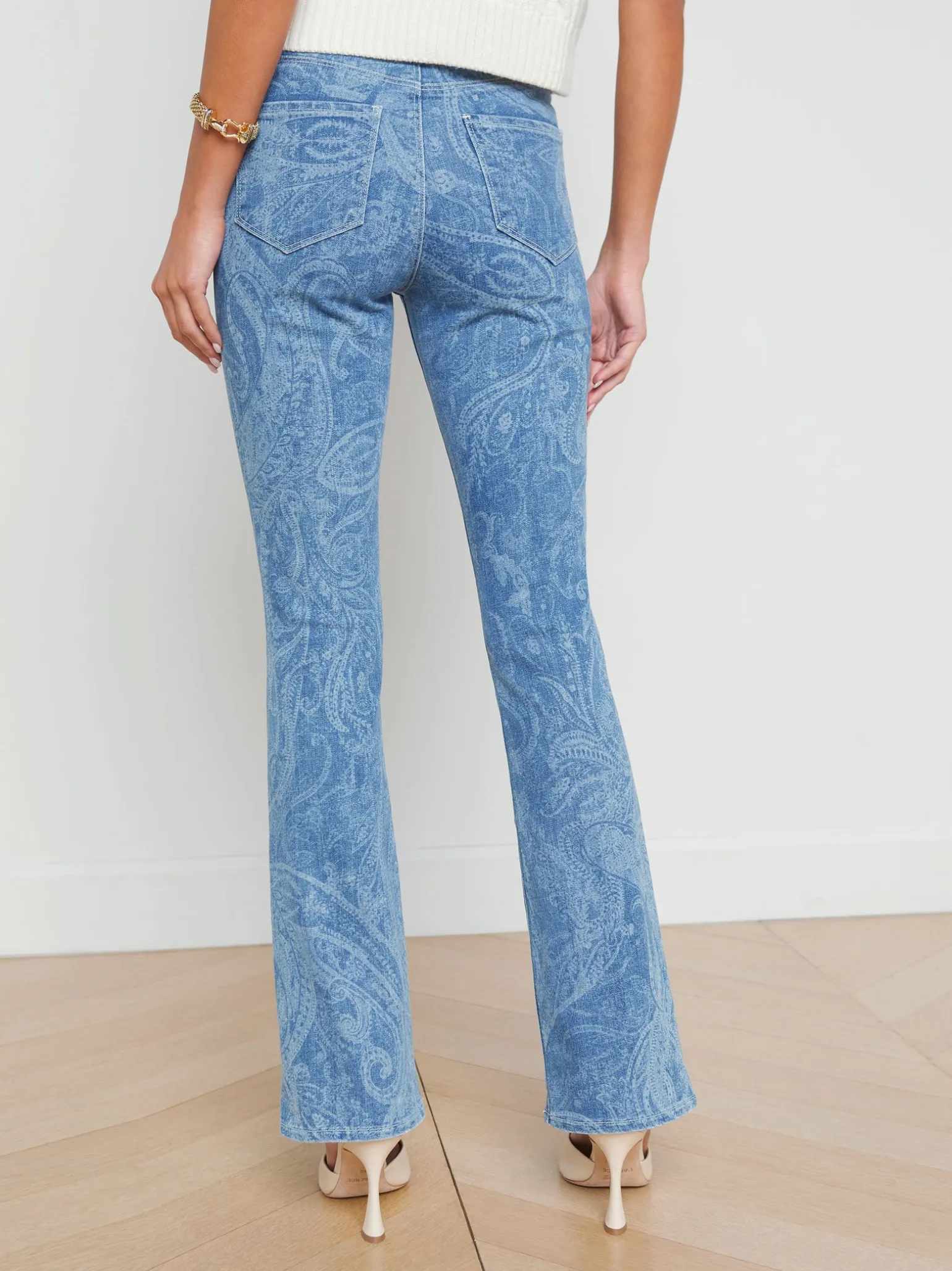 Stassi Printed Bootcut Jean