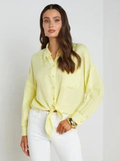 Talitha Linen-Blend Blouse