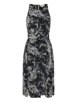 Vivian Belted Silk Dress