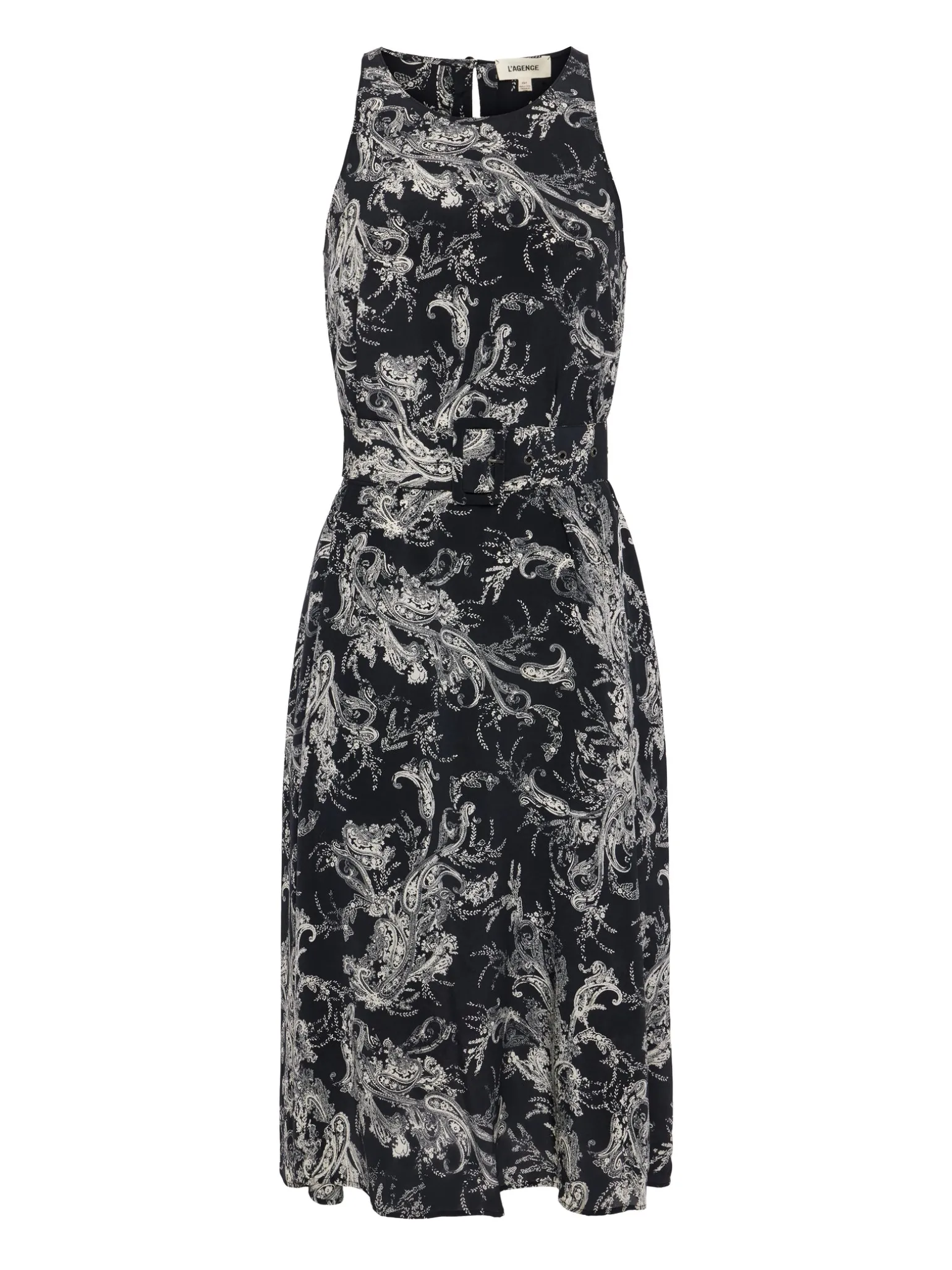 Vivian Belted Silk Dress