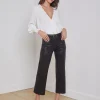 Wanda Coated Wide-Leg Jean