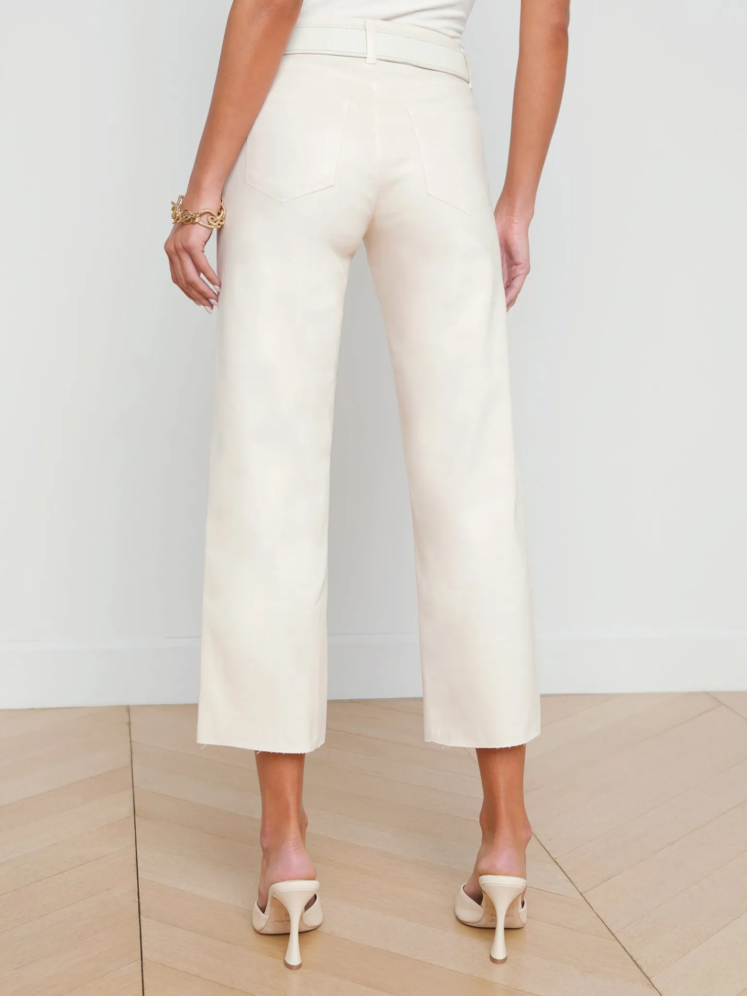 Wanda Coated Wide-Leg Jean
