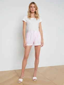 Zahari Linen Pleated Short